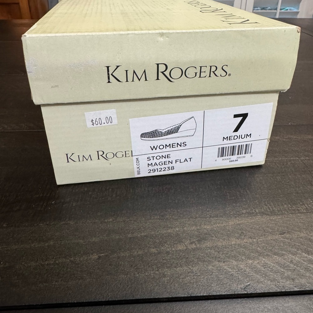 Kim Rogers Magen Flat Woven Wedge Shoes - Picture 8 of 9